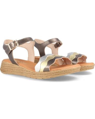 Sandales pour Femme MARILA SANDALIA DE PIEL PARA MUJER CON CUNA BAJA EREVAN MULTIMETAL