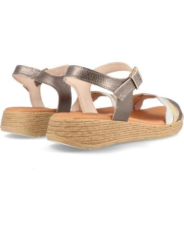 Sandales pour Femme MARILA SANDALIA DE PIEL PARA MUJER CON CUNA BAJA EREVAN MULTIMETAL