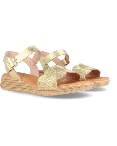 Sandali per Donna MARILA SANDALIA DE PIEL PARA MUJER CON CUNA BAJA BURA PLATINO