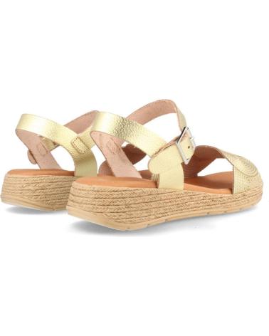 Sandali per Donna MARILA SANDALIA DE PIEL PARA MUJER CON CUNA BAJA BURA PLATINO