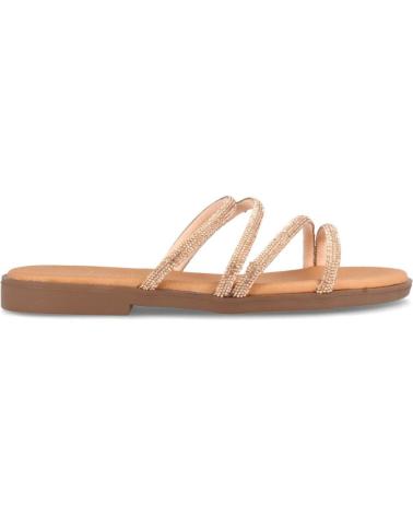 Sandalias de Mujer MARILA ZUECO PLANO PARA MUJER DAKA BRILLANTE ROSA