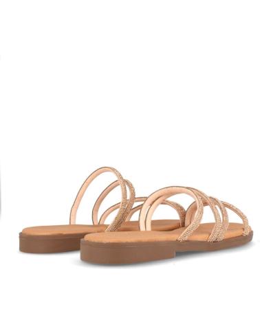 Sandalias de Mujer MARILA ZUECO PLANO PARA MUJER DAKA BRILLANTE ROSA