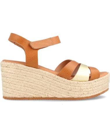 Sandali per Donna MARILA SANDALIA PARA MUJER DE PIEL CON CUNA MEDIA NASSAU MIEL - PLA AMARILLO