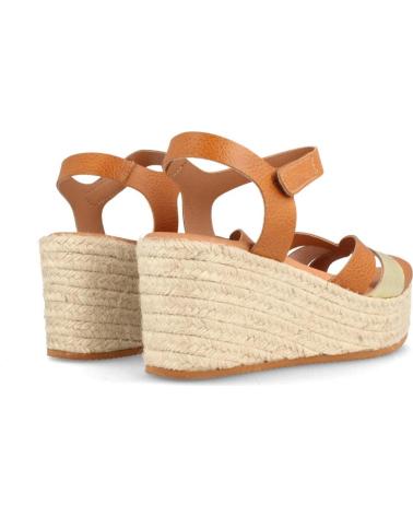 Sandali per Donna MARILA SANDALIA PARA MUJER DE PIEL CON CUNA MEDIA NASSAU MIEL - PLA AMARILLO