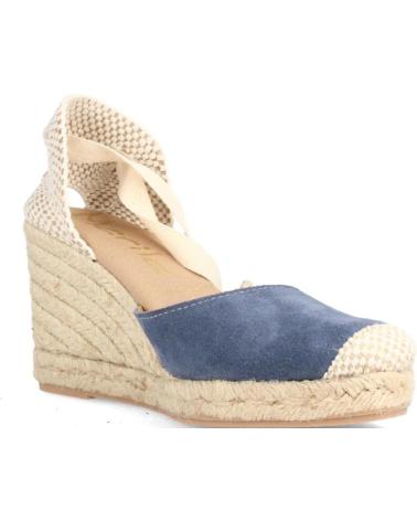 Sandalias de Mujer MARILA YUTE PARA MUJER CON CUNA MEDIA KABUL EN SERRAJE AZUL JEANS