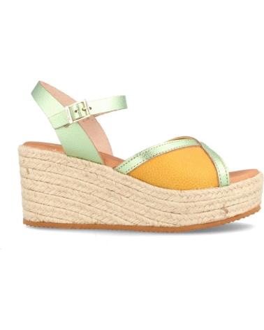 Sandali per Donna MARILA SANDALIA PARA MUJER DE PIEL CON CUNA ALTA BOGOTA GIRASOL Y V AMARILLO