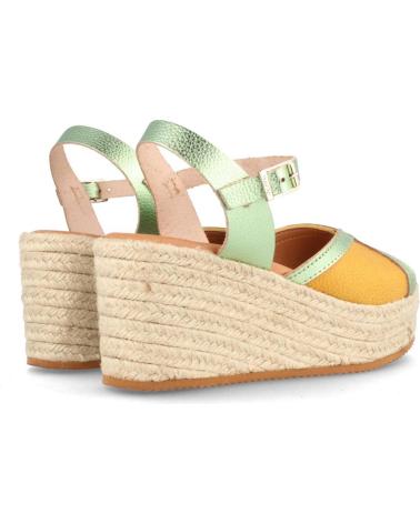 Sandalias de Mujer MARILA SANDALIA PARA MUJER DE PIEL CON CUNA ALTA BOGOTA GIRASOL Y V AMARILLO