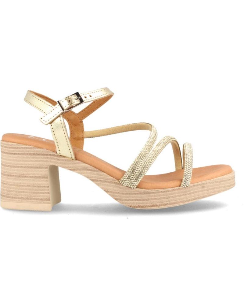 Sandali per Donna MARILA SANDALIA DE PIEL PARA MUJER CON TACON ALTO MONRO PLATINO