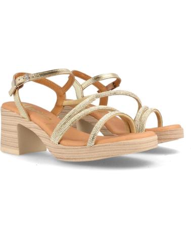 Sandali per Donna MARILA SANDALIA DE PIEL PARA MUJER CON TACON ALTO MONRO PLATINO