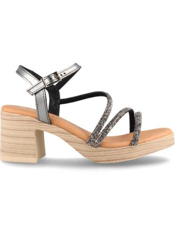 Sandalen für Damen MARILA SANDALIA DE PIEL PARA MUJER CON TACON ALTO MONRO ACERO PLOMO