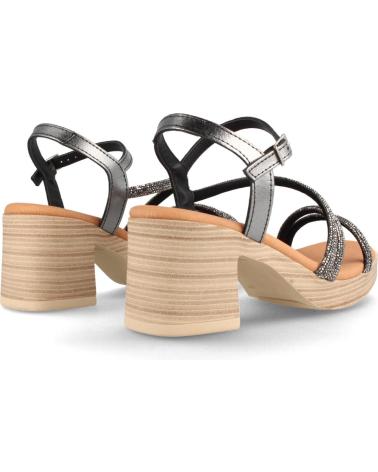 Sandales pour Femme MARILA SANDALIA DE PIEL PARA MUJER CON TACON ALTO MONRO ACERO PLOMO
