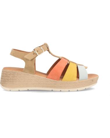 Woman Sandals MARILA SANDALIA PARA MUJER DE SERRAJE CON CUNA MEDIA TEHERAN ARENA BEIGE