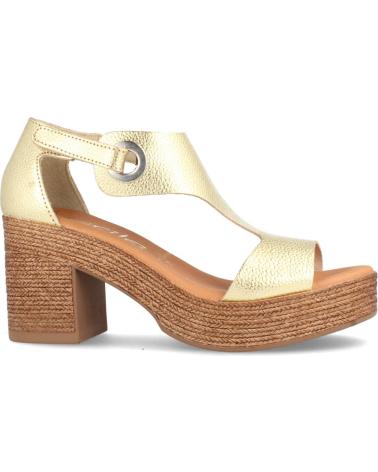 Sandales pour Femme MARILA SANDALIAS PARA MUJER CON TACON Y PLATAFORMA EN PIEL BERLIN P BEIGE