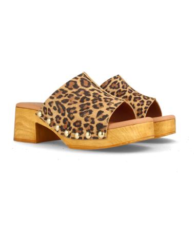 Sabots pour Femme MARILA RESERVA ZUECO LEOPARDO PARA MUJER CON PLATAFORMA Y TACON MED LEPARDO