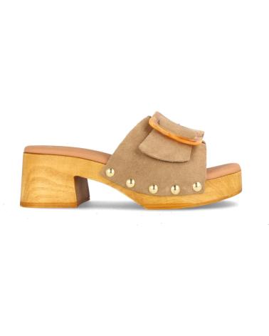 Woman Clogs MARILA ZUECO PARA MUJER CON PLATAFORMA HEBILLA Y TACON MEDIO EN SER HIELO