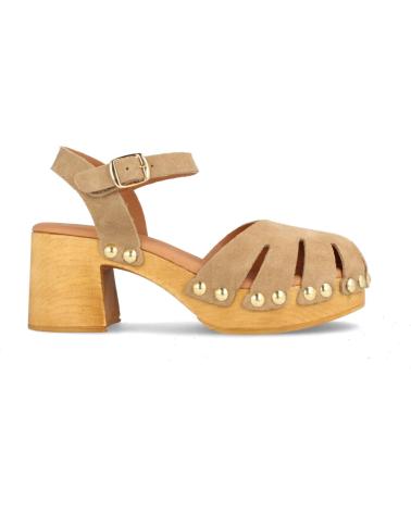 Woman Sandals MARILA SANDALIA DE PARA MUJER CON PLATAFORMA Y TACON ALTO EN SERRAJ BEIGE