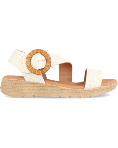 Sandali per Donna MARILA SANDALIA PLANA DE PIEL PARA MUJER CAMBERRA BLANCO