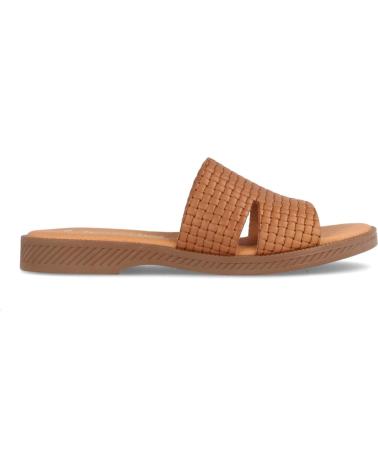 Sandalen für Damen MARILA SANDALIA PLANA PARA MUJER TIPO ZUECO EN PIEL ANKARA CUERO