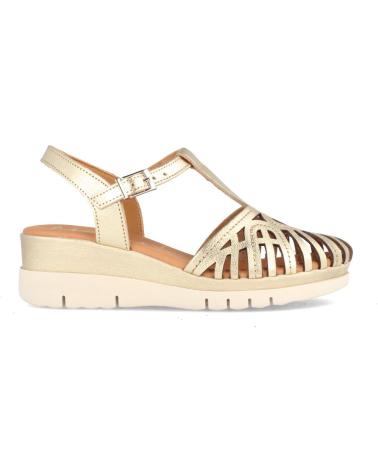 Sandalias de Mujer MARILA SANDALIA DE PIEL PARA MUJER CON CON CUNA TAY PLATINO