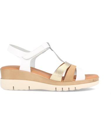 Sandalias de Mujer MARILA SANDALIA PARA MUJER DE PIEL CON CUNA MEDIA ARDA COMBI BLANCO