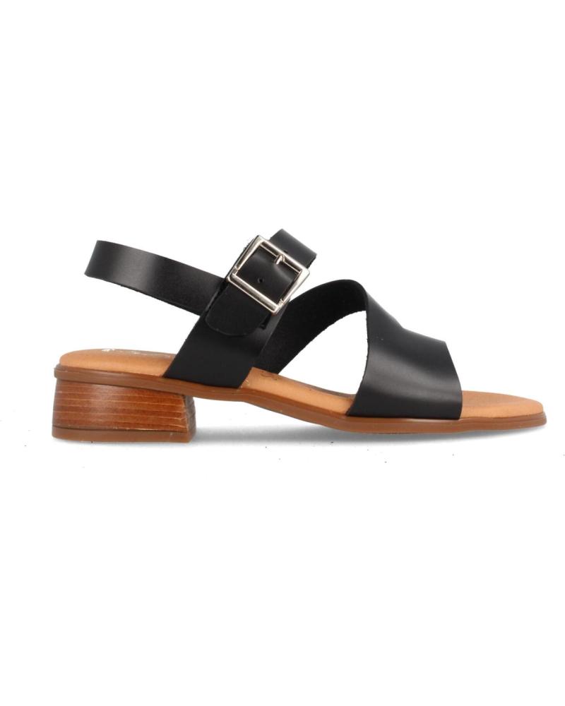 Sandalias de Mujer MARILA SANDALIAS PARA MUJER CON TACON BAJO ERI NEGRO