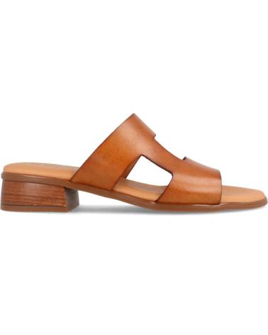 Sandalias de Mujer MARILA SANDALIA PARA MUJER DE PIEL CON TACON BAJO FARGO AVELLANA