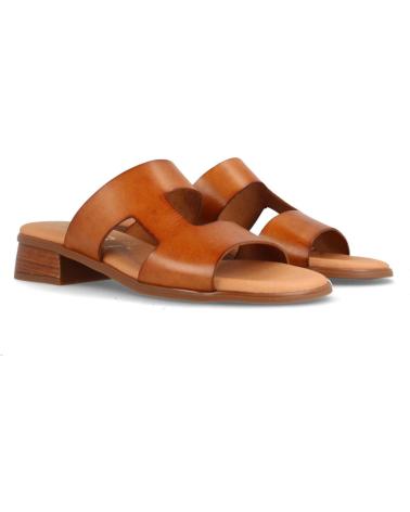 Sandalias de Mujer MARILA SANDALIA PARA MUJER DE PIEL CON TACON BAJO FARGO AVELLANA