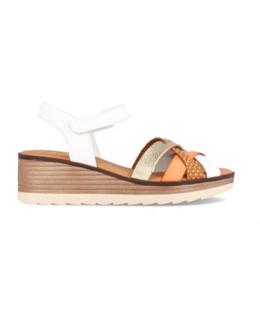 Sandalias de Mujer MARILA SANDALIA DE PIEL PARA MUJER CON CUNA MEDIA MORONI COMBI BLAN BLANCO