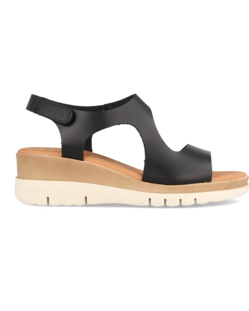 Sandales pour Femme MARILA SANDALIA PARA MUJER DE PIEL CON CUNA MEDIA ALLEN NEGRO