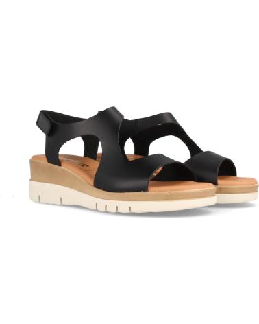Sandales pour Femme MARILA SANDALIA PARA MUJER DE PIEL CON CUNA MEDIA ALLEN NEGRO