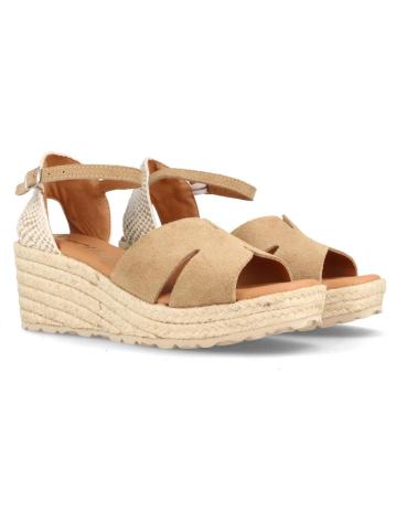 Sandali per Donna MARILA YUTE PARA MUJER DE SERRAJE CON CUNA MEDIA BOSTON MUSHROOM BEIGE