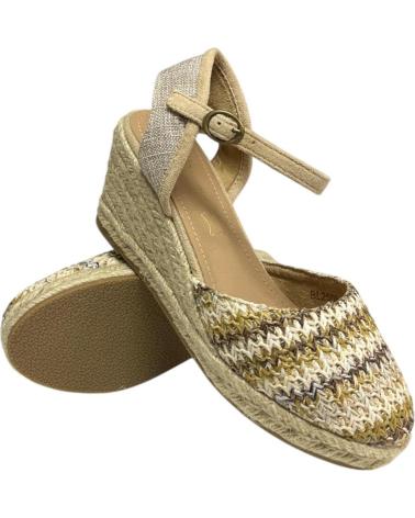 Sandálias de Mulher CALZADOMANIA YUTE IMITACION RAFIA MULTICOLOR