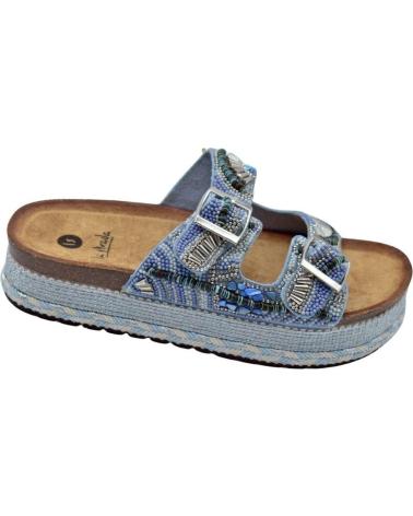 Sandali per Donna LA STRADA SANDALIA MULTI-STONES BLUE AZUL