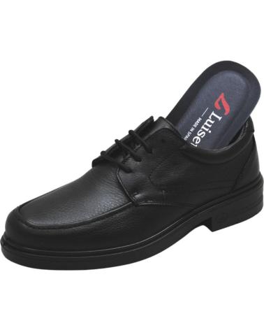 Sapatos de Homem LUISETTI - MOCASIN LABORAL DE PIEL PARA PLANTILLAS DE HOMBR NEGRO
