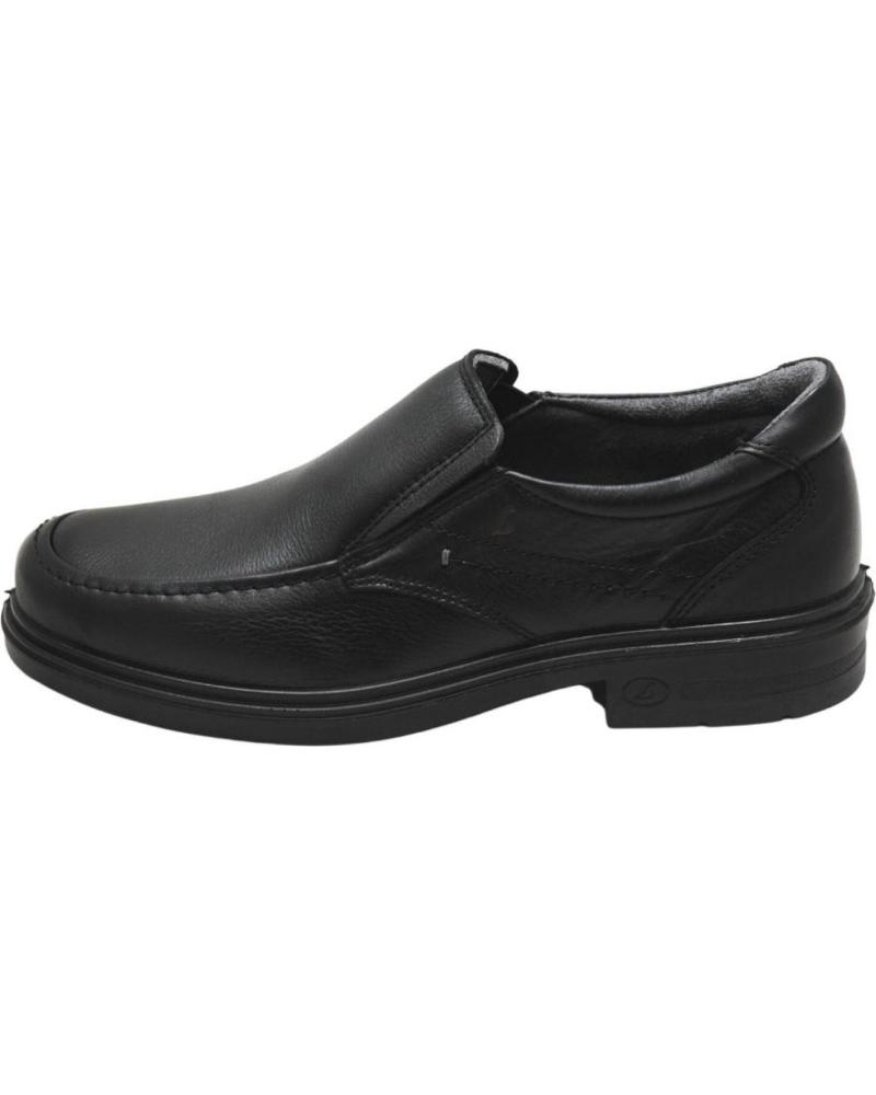 Zapatos de Hombre LUISETTI - MOCASIN LABORAL DE PIEL PARA PLANTILLAS DE HOMBR NEGRO