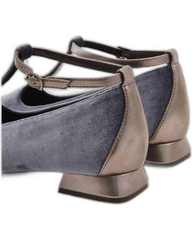 Bailarinas per Donna AZAREY 574H968 BAILARINAS DE TERCIOPELO CON CORREA METALIZADA BLACK