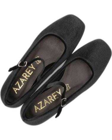 Mocassini per Donna AZAREY MANOLETINAS BAILARINAS FLEXIBLES TERCIOPELO PARA MUJER EN CO NEGRO