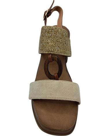 Sandálias de Mulher CALZADOMANIA SANDALIA DE TACON BEIGE