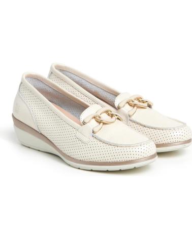 Mocassins pour Femme 24 HORAS ZAPATO CASUAL DE PIEL CON CUNA DE GOMA LINO