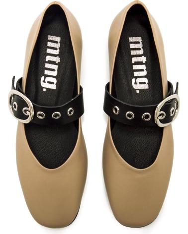 Woman Flat shoes MTNG 55290 BEIGE