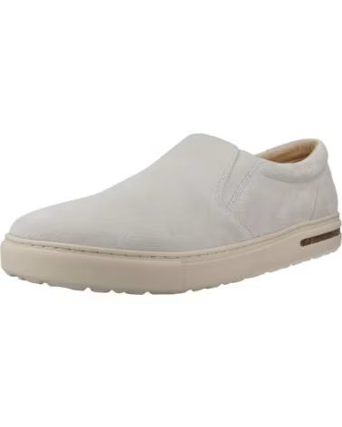 BIRKENSTOCK OSWEGO MOCASSINS SNEAKERS DAIM BLANC ANTWHT