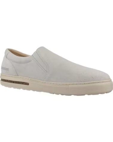 BIRKENSTOCK OSWEGO MOCASSINS SNEAKERS DAIM BLANC ANTWHT