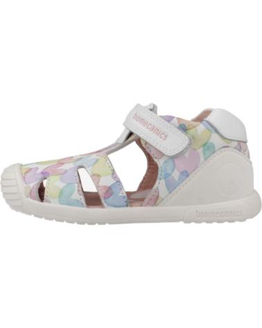 Sandales pour Fille BIOMECANICS SANDALIAS PARA NINA 252110 ESTAMPADO CORAZONES BLANCOB050