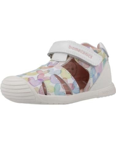 Sandales pour Fille BIOMECANICS SANDALIAS PARA NINA 252110 ESTAMPADO CORAZONES BLANCOB050