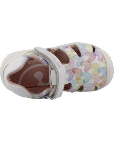 Sandales pour Fille BIOMECANICS SANDALIAS PARA NINA 252110 ESTAMPADO CORAZONES BLANCOB050