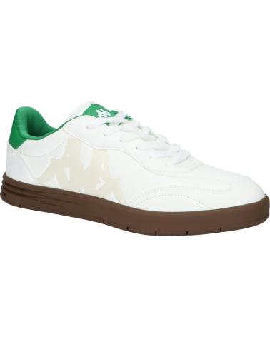 Sneaker für Herren KAPPA 381X6HW AUTHENTIC PHOENYX 1 A18 - WHITE-GREEN TEE-BEIGE SAND HIL