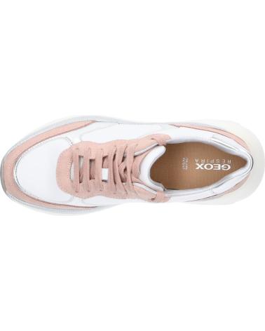 Sneaker für Damen geox D35UFA 08522 D DIAMANTA C1Z8Z WHITE-NUDE