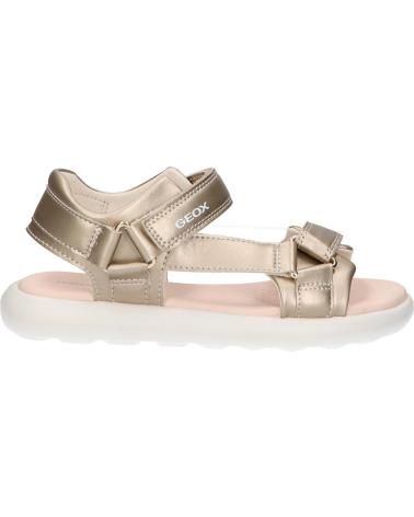 Sandálias de Mulher e Menina geox J55MSC 000BC J SANDAL PUFFYPOP C2012 LT GOLD