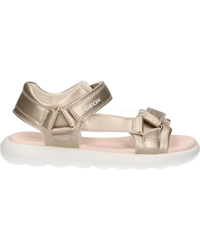 Sandálias de Mulher e Menina geox J55MSC 000BC J SANDAL PUFFYPOP C2012 LT GOLD