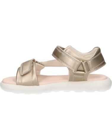 Sandálias de Mulher e Menina geox J55MSC 000BC J SANDAL PUFFYPOP C2012 LT GOLD